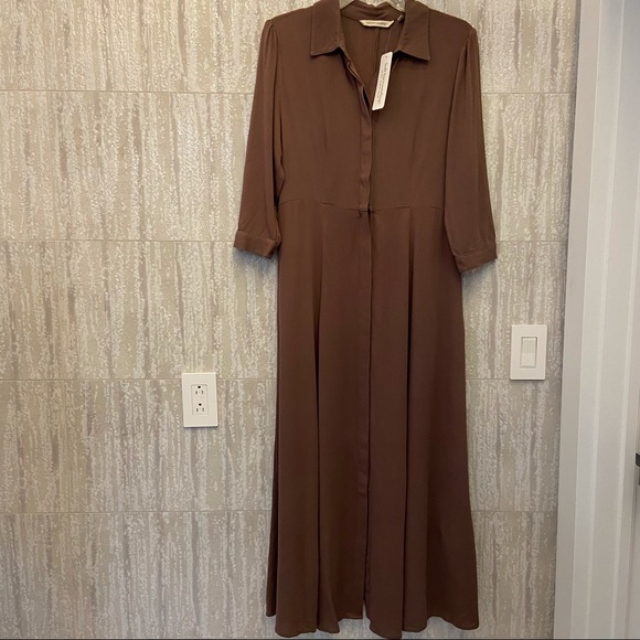 NWT Soft Surroundings button laurel collar dress - Picture 2 of 9